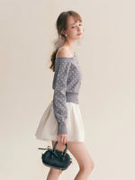 Polka Dot Knit Cardigan